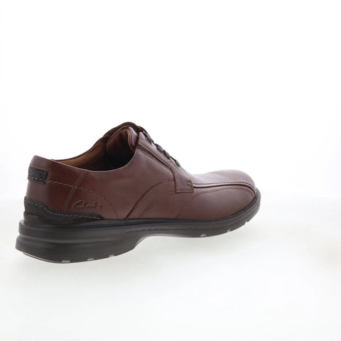 Clarks Gessler Lace Mens Brown Wide Oxfords & Lace Ups Casual Shoes