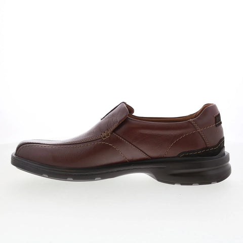 Clarks Gessler Step Mens Brown Wide Loafers & Slip Ons Casual Shoes