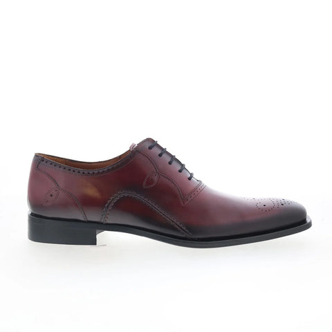 Mezlan Giancomo 21033 Mens Red Leather Oxfords & Lace Ups Casual Shoes