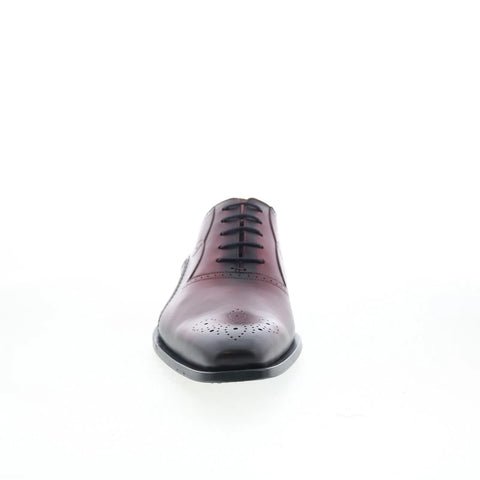 Mezlan Giancomo 21033 Mens Red Leather Oxfords & Lace Ups Casual Shoes