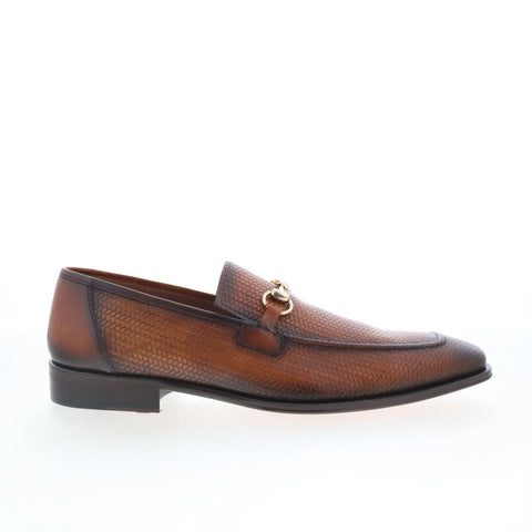Mezlan Gianni 20694 Mens Brown Leather Loafers & Slip Ons Casual Shoes