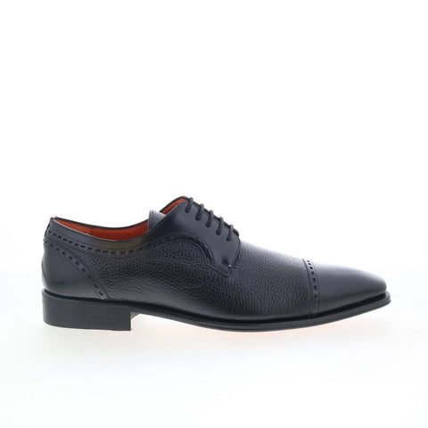 Mezlan Gianni 21157 Mens Black Leather Oxfords & Lace Ups Cap Toe Shoes