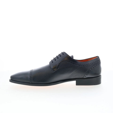 Mezlan Gianni 21157 Mens Black Leather Oxfords & Lace Ups Cap Toe Shoes