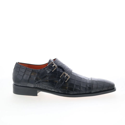 Mezlan Gianni 21216 Mens Black Leather Loafers & Slip Ons Casual Shoes