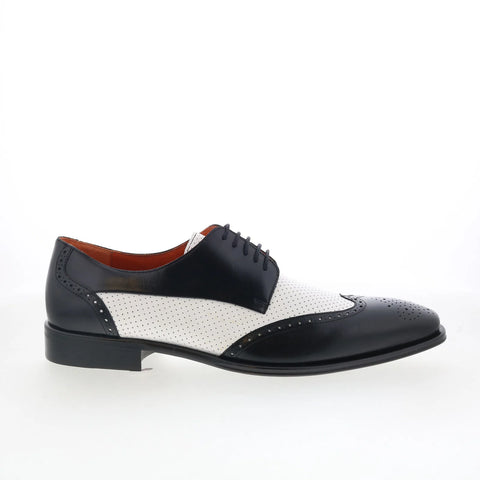 Mezlan Gianni 21220 Mens Black Oxfords & Lace Ups Wingtip & Brogue Shoes