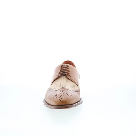 Mezlan Gianni 21220 Mens Brown Oxfords & Lace Ups Wingtip & Brogue Shoes