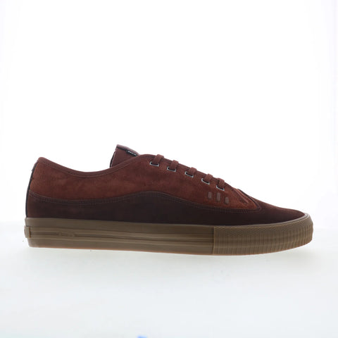 Globe Gillette GBGILL Mens Red Suede Lace Up Skate Inspired Sneakers Shoes