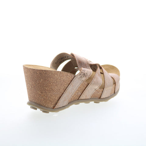 Fly London Gily GILY774FLY-004 Womens Brown Leather Wedges Sandals Shoes