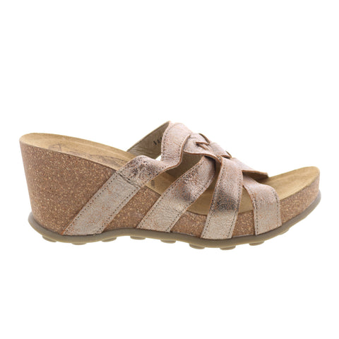 Fly London Gily GILY774FLY-004 Womens Brown Leather Wedges Sandals Shoes