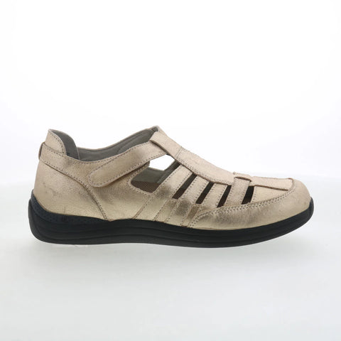 Drew Ginger 14321-9G Womens Gold Leather Strap Sandals Shoes