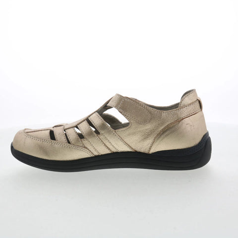Drew Ginger 14321-9G Womens Gold Leather Strap Sandals Shoes