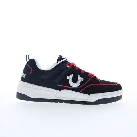 True Religion Ginuwine Mens Black Canvas Lace Up Lifestyle Sneakers Shoes