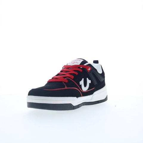 True Religion Ginuwine Mens Black Canvas Lace Up Lifestyle Sneakers Shoes