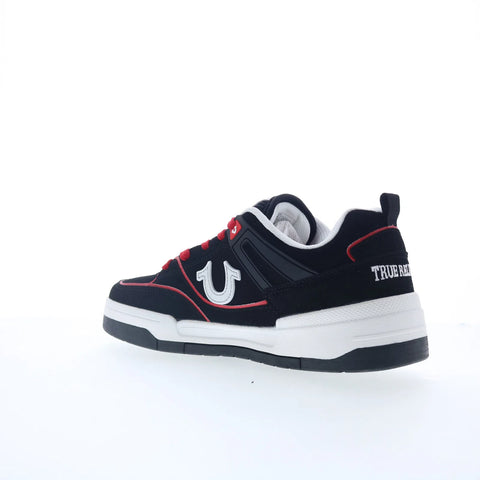 True Religion Ginuwine Mens Black Canvas Lace Up Lifestyle Sneakers Shoes