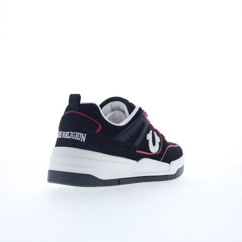 True Religion Ginuwine Mens Black Canvas Lace Up Lifestyle Sneakers Shoes