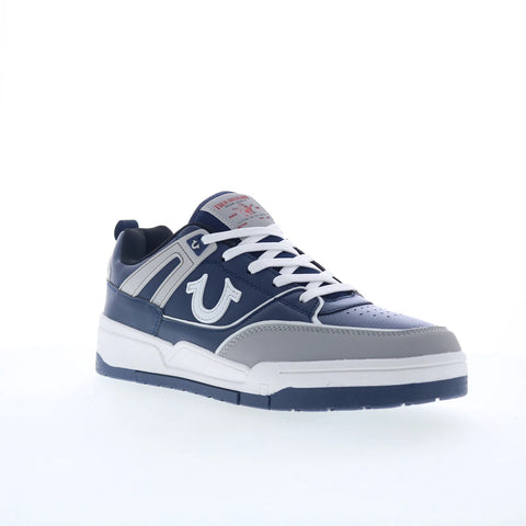 True Religion Ginuwine Mens Blue Synthetic Lace Up Lifestyle Sneakers Shoes
