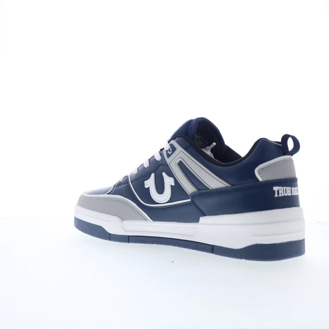 True Religion Ginuwine Mens Blue Synthetic Lace Up Lifestyle Sneakers Shoes