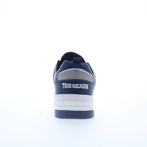 True Religion Ginuwine Mens Blue Synthetic Lace Up Lifestyle Sneakers Shoes