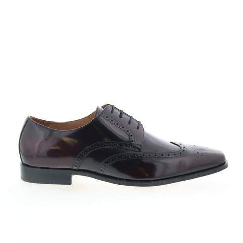 Studio Belvedere Carlo Mens Burgundy Oxfords Wingtip & Brogue Shoes