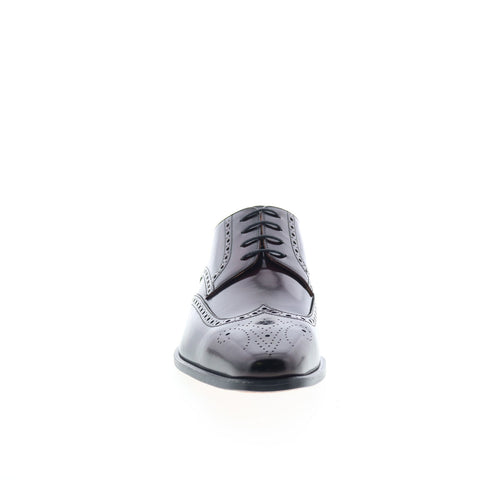 Studio Belvedere Carlo Mens Burgundy Oxfords Wingtip & Brogue Shoes