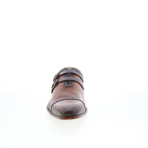 Mezlan Giovoni 21533 Mens Brown Leather Loafers & Slip Ons Casual Shoes