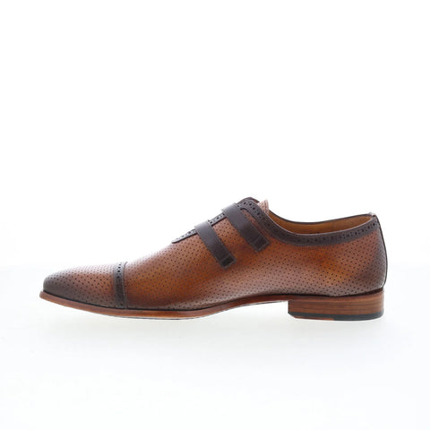 Mezlan Giovoni 21533 Mens Brown Leather Loafers & Slip Ons Casual Shoes