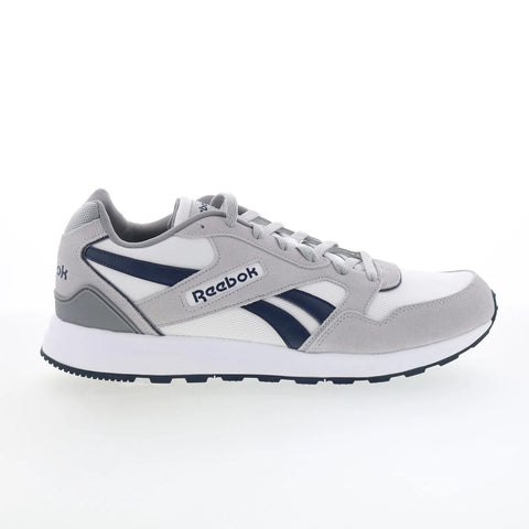 Reebok GL 1000 Mens White Synthetic Lace Up Lifestyle Sneakers Shoes