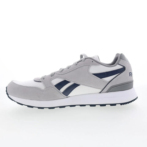 Reebok GL 1000 Mens White Synthetic Lace Up Lifestyle Sneakers Shoes