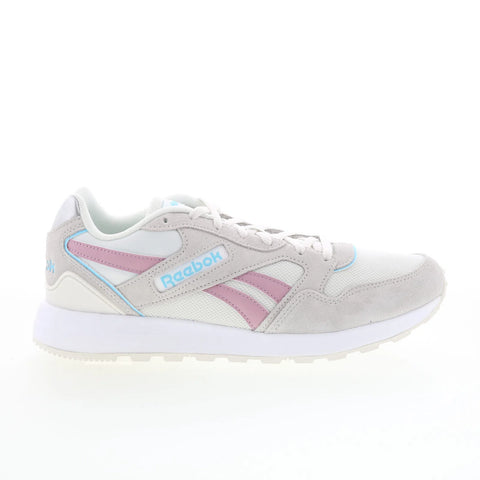 Reebok GL 1000 Womens Gray Suede Lace Up Lifestyle Sneakers Shoes