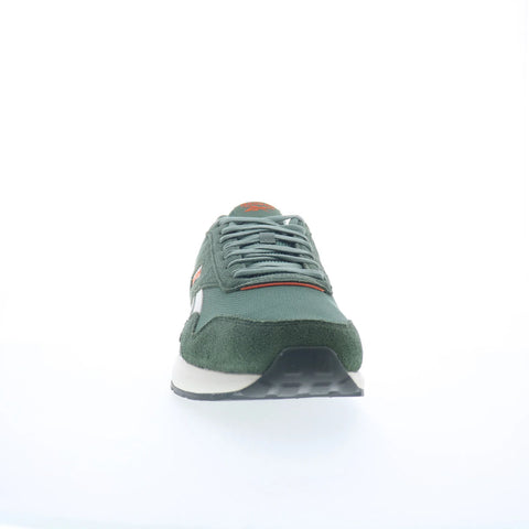 Reebok GL 1100 Mens Green Suede Lace Up Lifestyle Sneakers Shoes
