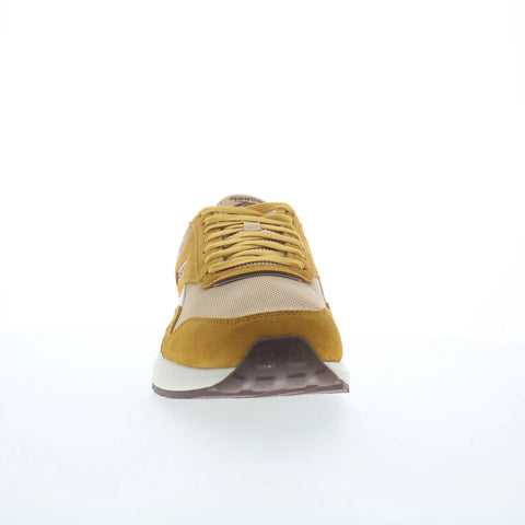 Reebok GL 1100 Mens Gold Suede Lace Up Lifestyle Sneakers Shoes