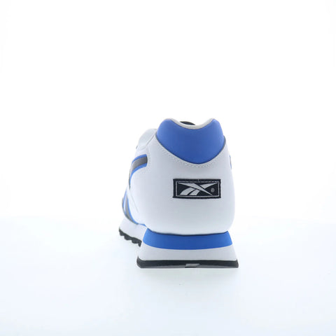 Reebok Glide Mens White Leather Lace Up Lifestyle Sneakers Shoes