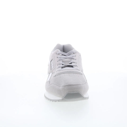 Reebok Glide Ripple Mens Gray Suede Lace Up Lifestyle Sneakers Shoes