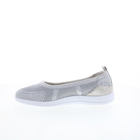 Easy Spirit Glitz 2 SEGLITZ2 Womens Gray Wide Mesh Ballet Flats Shoes