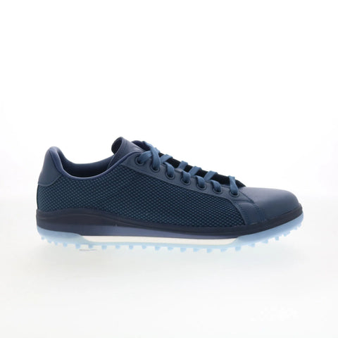 Adidas Go-To Spikeless 1 H03678 Mens Blue Synthetic Athletic Golf Shoes