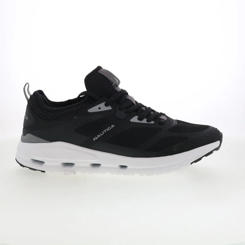 Nautica Gobi CG6701 Mens Black Mesh Lace Up Lifestyle Sneakers Shoes