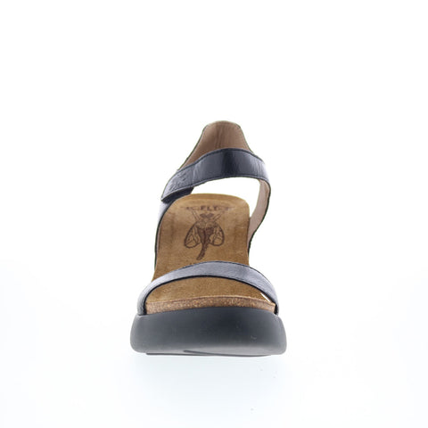 Fly London Gogo GOGO967FLY-000 Womens Black Wedges Sandals Shoes