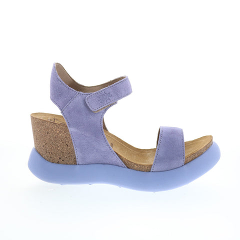Fly London Gogo GOGO967FLY-009 Womens Purple Wedges Sandals Shoes