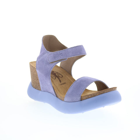 Fly London Gogo GOGO967FLY-009 Womens Purple Wedges Sandals Shoes