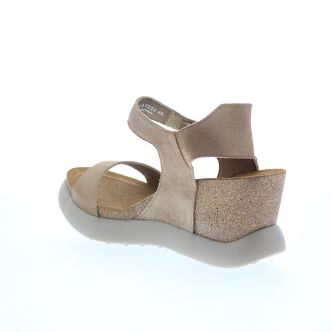 Fly London Gogo GOGO967FLY-010 Womens Gray Wedges Sandals Shoes