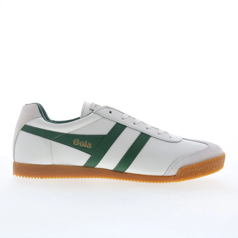 Gola Harrier Leather CMB426 Mens White Leather Lifestyle Sneakers Shoes