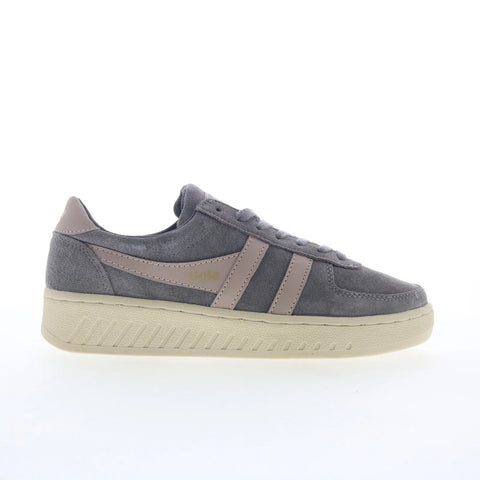 Gola Grandslam Suede CLA589 Womens Gray Suede Lifestyle Sneakers Shoes