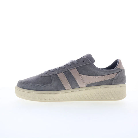 Gola Grandslam Suede CLA589 Womens Gray Suede Lifestyle Sneakers Shoes