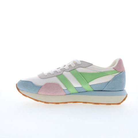 Gola Indiana CLB526 Womens White Leather Lace Up Lifestyle Sneakers Shoes