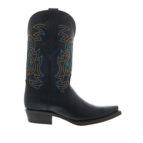 Dingo Gold Rush DI-152 Mens Black Leather Pull On Cowboy Western Boots