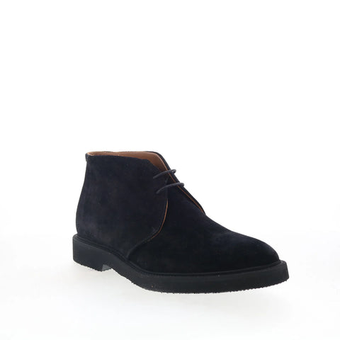 Aquatalia Golliard TM5GOLA1 Mens Black Suede Lace Up Chukkas Boots