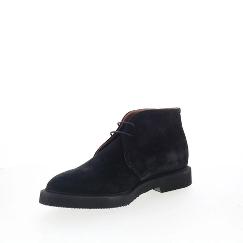 Aquatalia Golliard TM5GOLA1 Mens Black Suede Lace Up Chukkas Boots