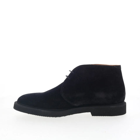 Aquatalia Golliard TM5GOLA1 Mens Black Suede Lace Up Chukkas Boots