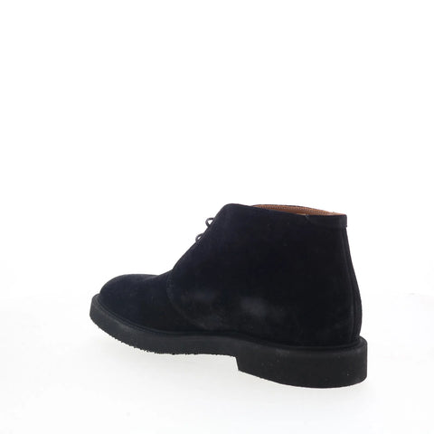 Aquatalia Golliard TM5GOLA1 Mens Black Suede Lace Up Chukkas Boots