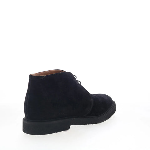 Aquatalia Golliard TM5GOLA1 Mens Black Suede Lace Up Chukkas Boots